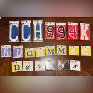Crafting Iron On Embroidered Letters Assortment